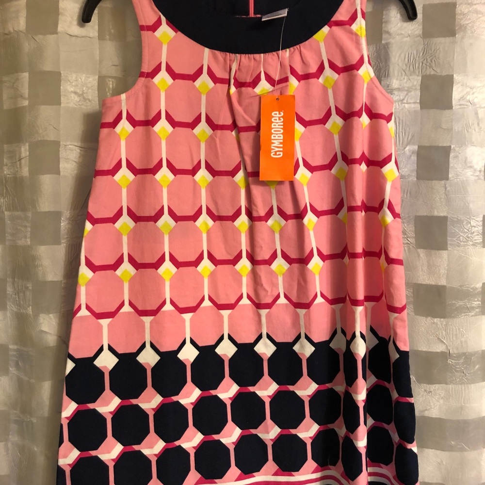 Gymboree Pink and Yellow Patterned Dress